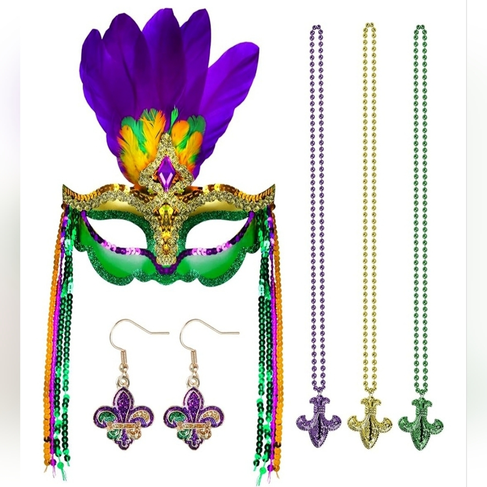 NEW Mardi Gras Accessory Set